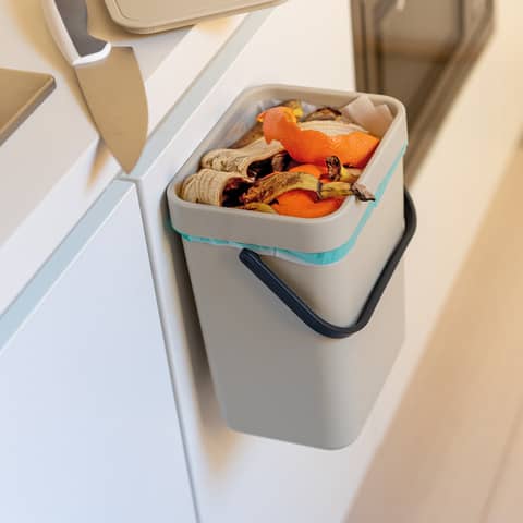 Pattumiera per rifiuti organici Perfetto capienza 5 L ''GINO'' ghiaccio 29102